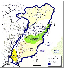 The San Gabriel River Watershed and Sub-Watersheds.